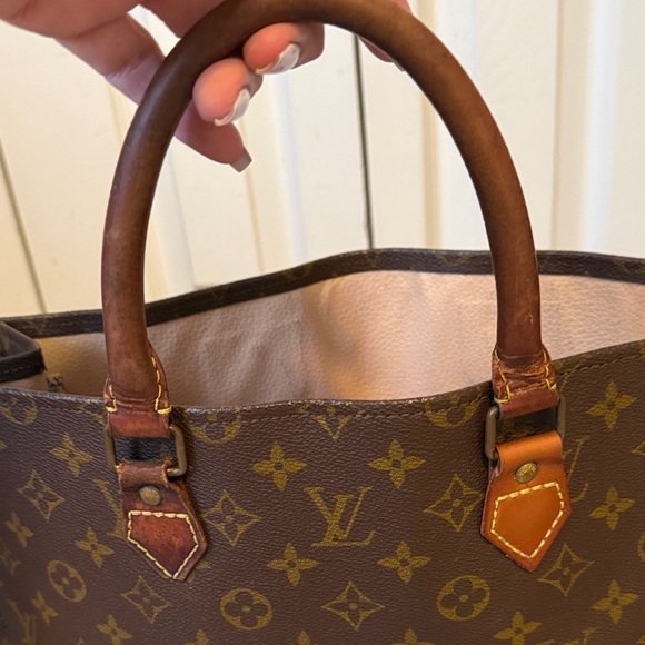 LOUIS VUITTON Monogram SAC PLAT Bag Vintage - Picture 6 of 16